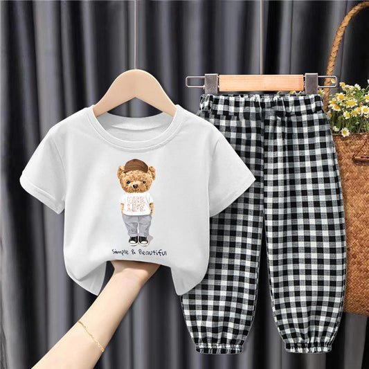 Conjunto de Pantalones Cuadros Sueltos Antiinsectos para Niños - Diseño Moderno y Cómodo - Image 2