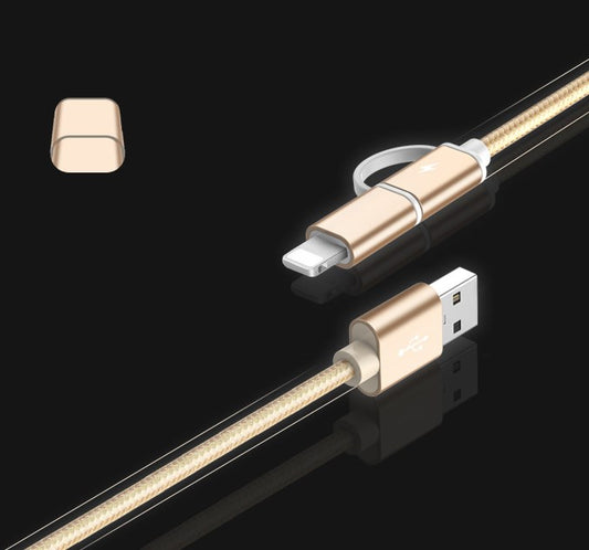 Cable Cargador Rápido 2 en 1 USB Type-C y Micro USB 100cm 2A para Huawei Mate y Honor - Image 2