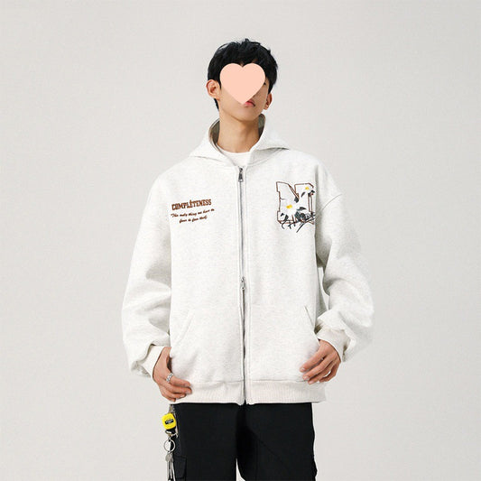 Sudadera con Capucha y Bordado para Hombre - Image 2