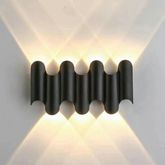 Lámpara LED Exterior Bidireccional Impermeable con Luz Ascendente y Descendente - Image 2