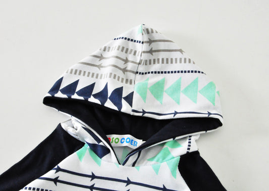 Pijama con Capucha y Arnés Triangular para Recién Nacido - Image 2