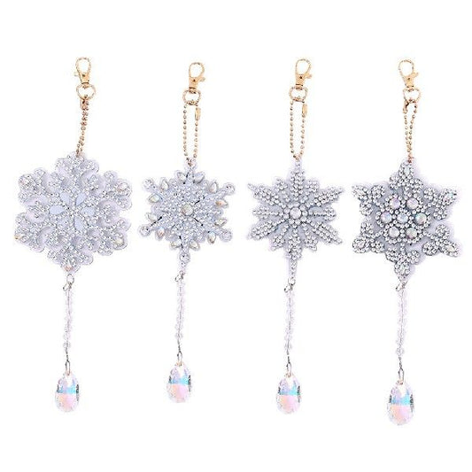 Carillón de Viento Cristal Diamante Doble Cara - Set 4 Piezas - Image 2