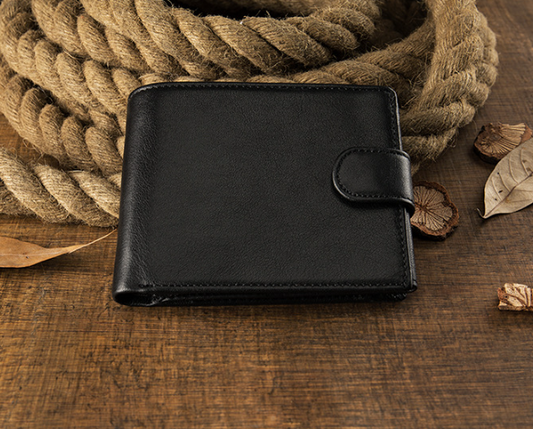 Billetera Corta de Cuero Genuino Personalizada para Hombre - Image 2