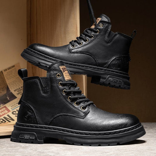 Botas de Trabajo Retro Estilo Británico para Hombre - Image 2