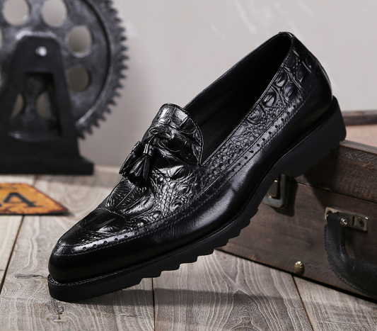 Zapatos de Vestir para Hombre con Borlas y Tallado Brock - Image 2