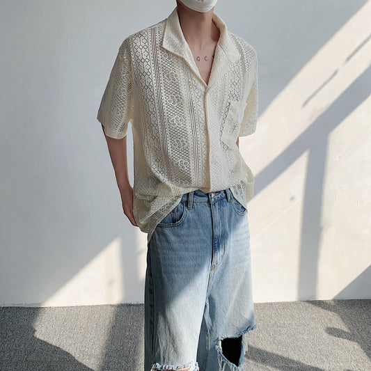 Camisa Fresca de Manga Corta para Hombre - Perfecta para el Verano - Image 2