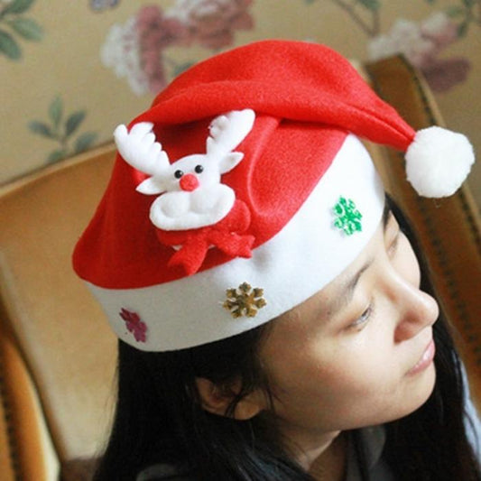 Gorro Navideño Luminoso con Apliques de Dibujos Animados - Image 2