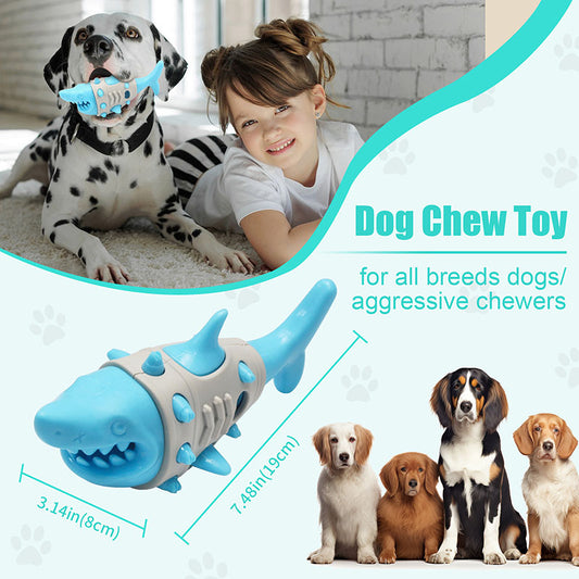 Juguete Mordedor para Perros con Diseño de Tiburón - Alivia la Dentición y Limpia los Dientes - Image 2