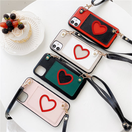 Funda de Cuero para Celular con Monedero y Correa Diagonal - Image 2