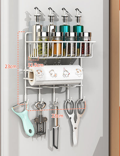Organizador Lateral para Refrigerador - Almacenamiento Inteligente de Cocina