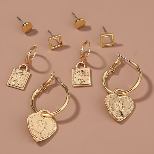 Conjunto de 4 Piezas Colgante de Amor con Retrato y Diseño Personalizado - Image 2