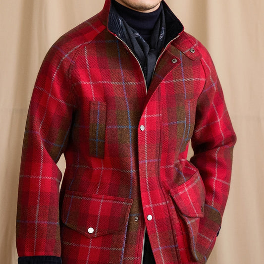 Chaqueta de Caza Slim Fit con Cuello de Pie y Cinturón - Image 2