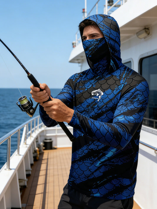 Camisa de Pesca UPF 50 Anti UV con Protección Solar Facial - Image 2