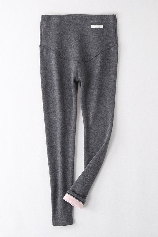 Leggings de Maternidad Silver Fox Terciopelo Premium - Cintura Gruesa y Elástica - Image 2