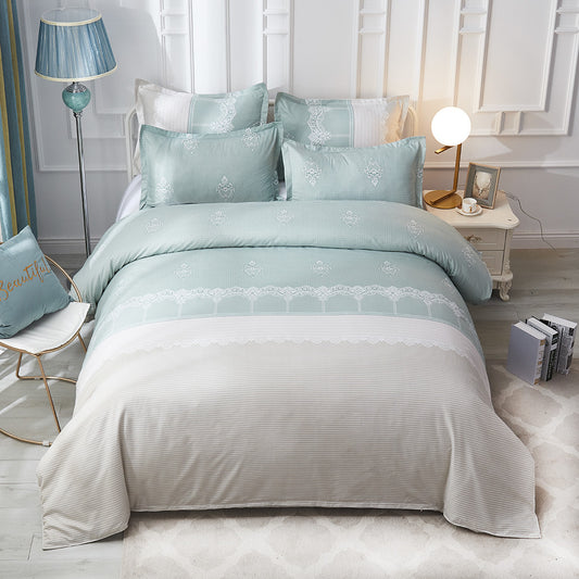 Juego de Cama Lujo con Funda Nórdica Estampada y Fundas de Almohada - Image 2