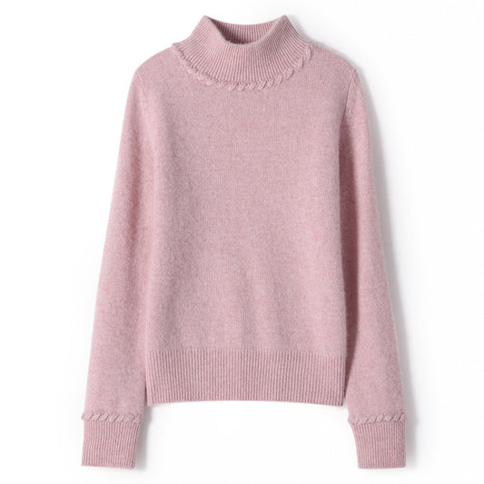 Suéter de Cachemira Cuello Alto Mujer - Diseño Suelto y Elegante para Otoño e Invierno - Image 2