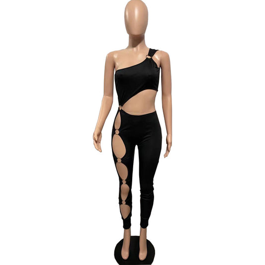 Traje de Baño Enterizo Sexy con Detalles Rotos - Image 2