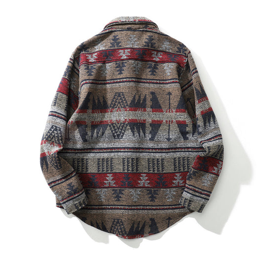 Chaqueta de Lana Escocesa Cálida para Hombre - Manga Larga - Image 2