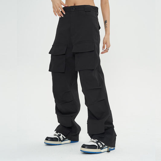 Pantalones de Trabajo Multibolsillos Corte Recto para Hombre - Image 2