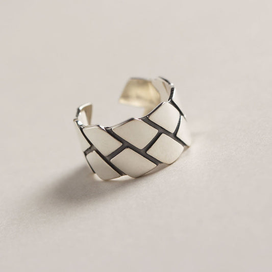 Anillo Ajustable de Plata 925 Estilo Minimalista Coreano Retro para Mujer - Image 2