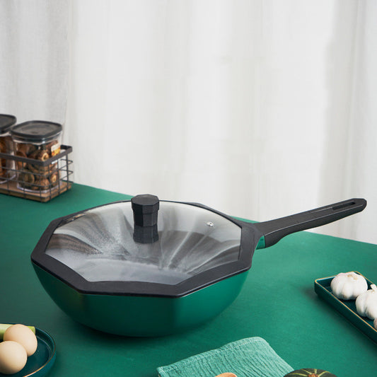 Wok Antiadherente Estrella de Anís para Cocina Doméstica - Compatible con Estufa a Gas - Image 2