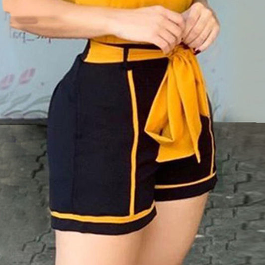 Shorts Deportivos con Bloques de Color y Cordones - Image 2