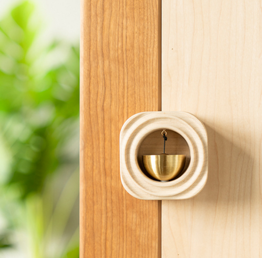 Carillón de Viento Colgante de Madera Maciza con Ventosa para Puerta - Image 2