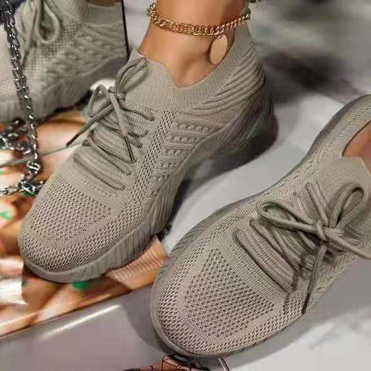 Zapatos Deportivos Tipo Dad Shoes con Cordones y Colores Sólidos - Image 2