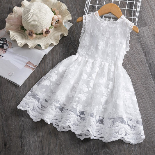 Vestido Princesa sin Mangas con Bordado de Mariposas Estilo Occidental - Image 2