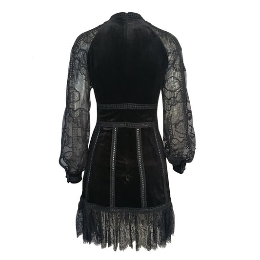 Vestido Semitransparente con Detalles de Cuentas - Image 2