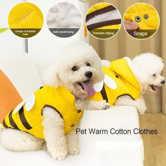 Abrigo para Perros Abejitas - Chamarra Térmica para Invierno Tallas Pequeña, Mediana y Grande - Image 2