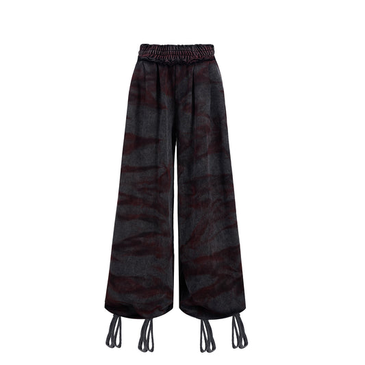 Pantalones Vintage Tiger Teñidos a Mano - Estilo Niche Original - Image 2