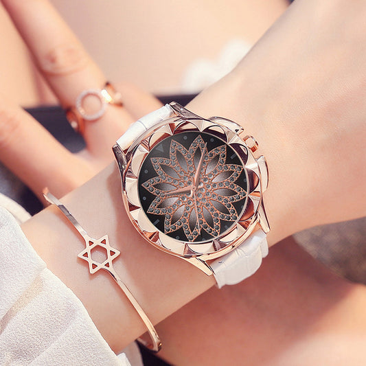 Reloj de Pulsera de Cuero con Esfera Giratoria Luxuoso - Image 2