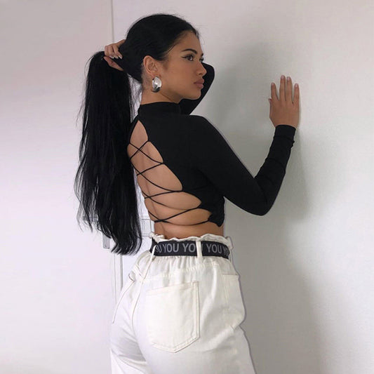 Blusa de Manga Larga con Cordones - Image 2