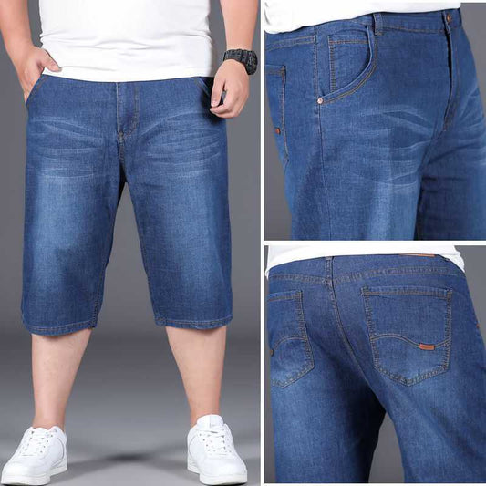 Jeans Cropped Holgados Talla Grande para Hombre - Image 2