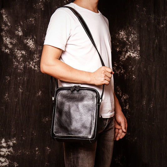 Bolsa Bandolera de Cuero Genuino Hecha a Mano - Satchel de Piel Curtida - Image 2