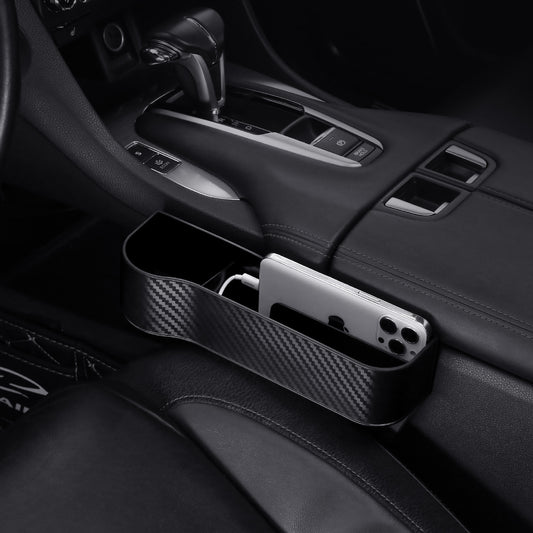 Organizador de Asiento Auto - Caja de Almacenamiento PU para Espacios Laterales - Image 2