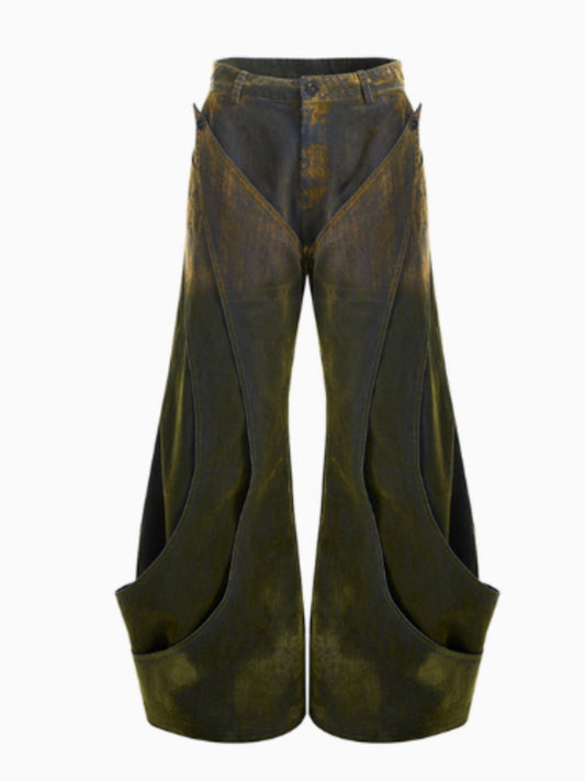 Jeans Deconstruidos con Efecto Degradado y Textura Esponjosa para Hombre - Otoño Invierno - Image 2