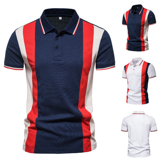 Polo Hombre con Rayas de Contraste y Costuras Decorativas - Image 2