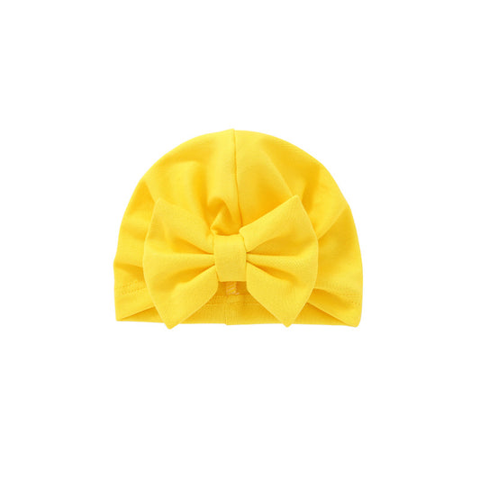 Gorro de Bebé Recién Nacido con Lazo Grande - Diseño Europeo y Americano - Image 2