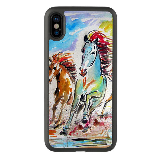 Funda Protectora Caballo Acuarela Estilo Chino - Image 2