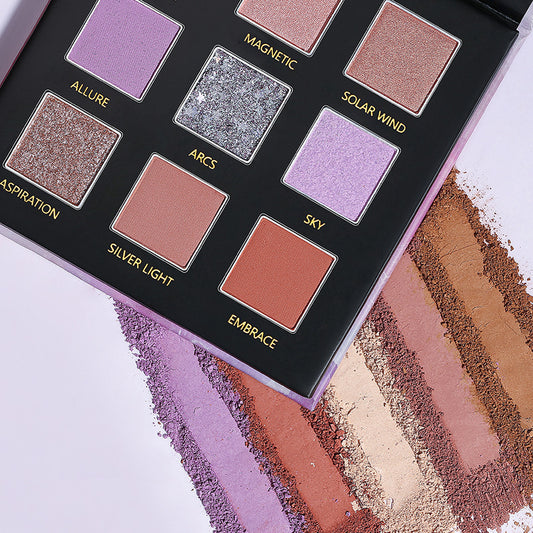 Paleta de Sombras Nacaradas con Purpurina - 9 Colores de Larga Duración - Image 2