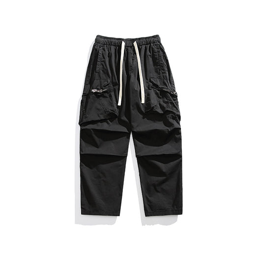 Pantalones Sueltos Retro de Pierna Ancha para Hombre - Image 2