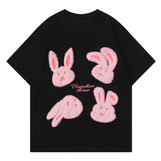 Camiseta para Hombre con Estampado de Conejito Adorable - Image 2