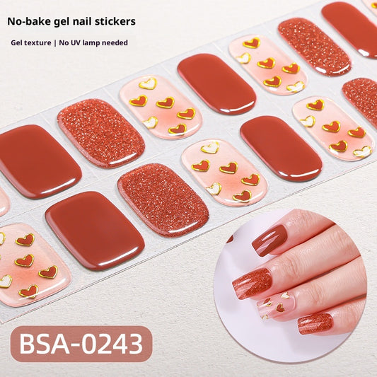 Adhesivos de Gel para Uñas Brillante Semitransparente sin Horno - Image 2