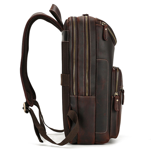 Mochila de Cuero Vintage para Hombre - Piel de Res Auténtica - Image 2