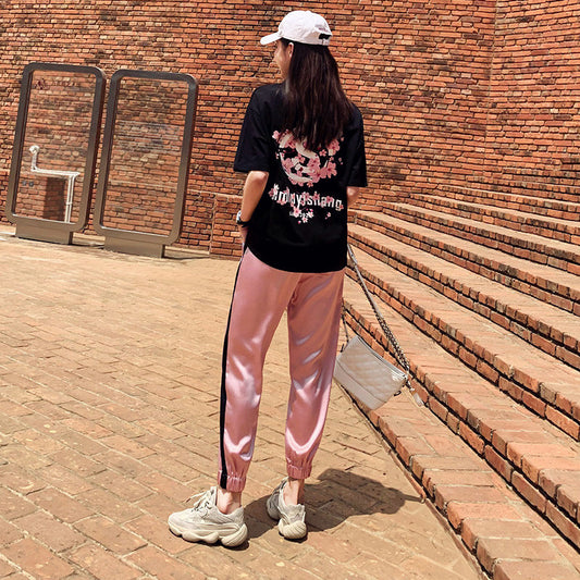 Conjunto Deportivo Casual para Mujer - Blusa Manga Corta y Pantalón Suelto - Image 2