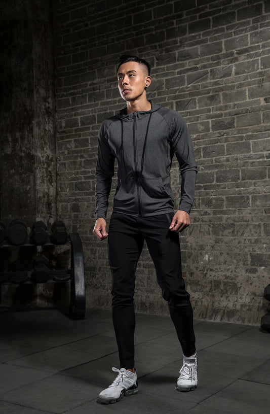 Traje de Entrenamiento Ajustado de Manga Larga con Tecnología Stretch - Image 2