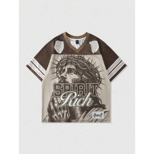 Playera Retro Vintage Malla Poliéster Estilo Americano - Image 2