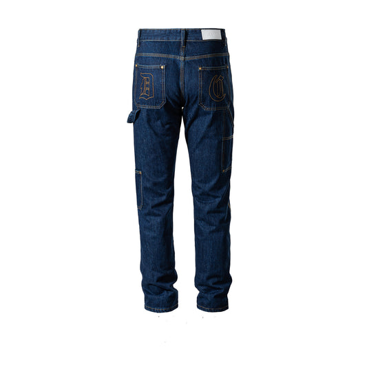 Pantalones Slim Unisex con Costuras Topstitched y Bordados - Image 2